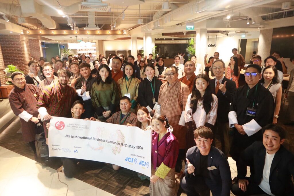 JCI日本×JCIシンガポール ブータン農業起業家参加 集合写真